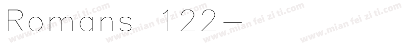 Romans 122字体转换